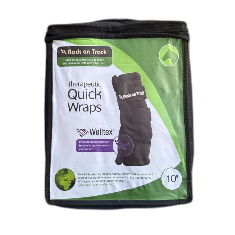Back on Track Quick therapeutic Horse Wraps  Wine Red10 Inches - Picture 2 of 4